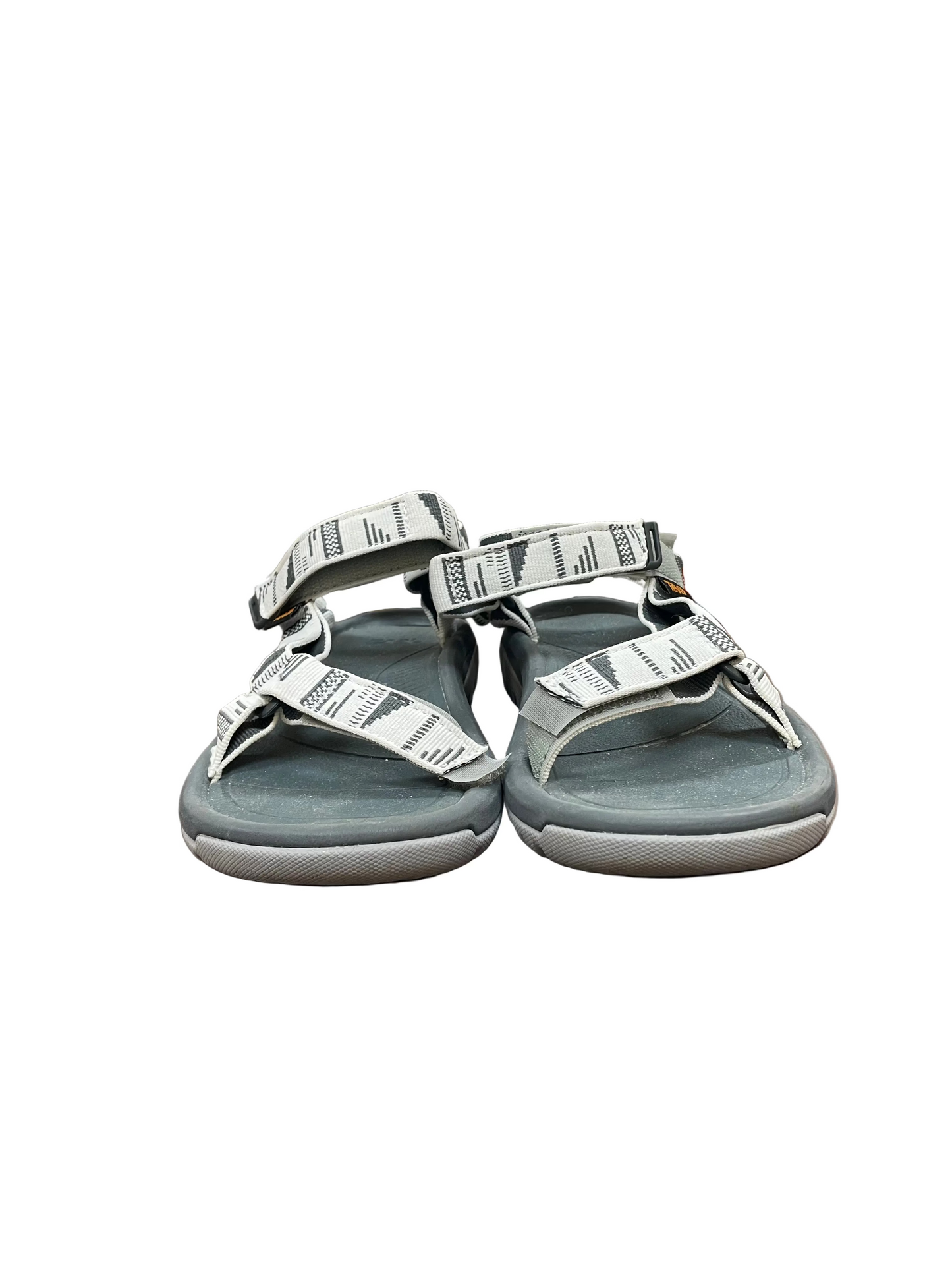 Sandals Flats By Teva In Grey & White, Size:6