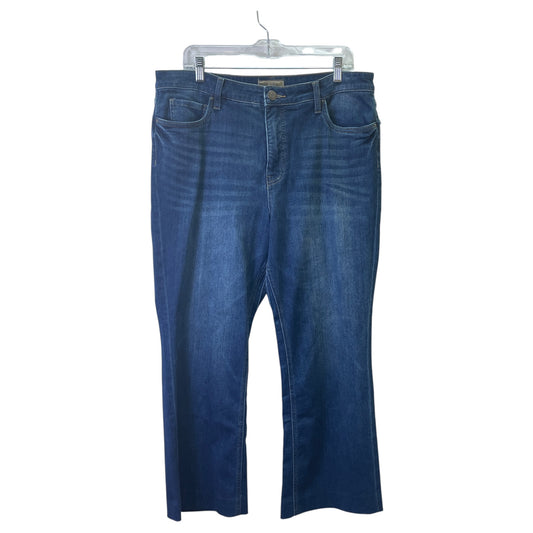 JEANS CROPPED by KUT in BLUE DENIM, Size:14