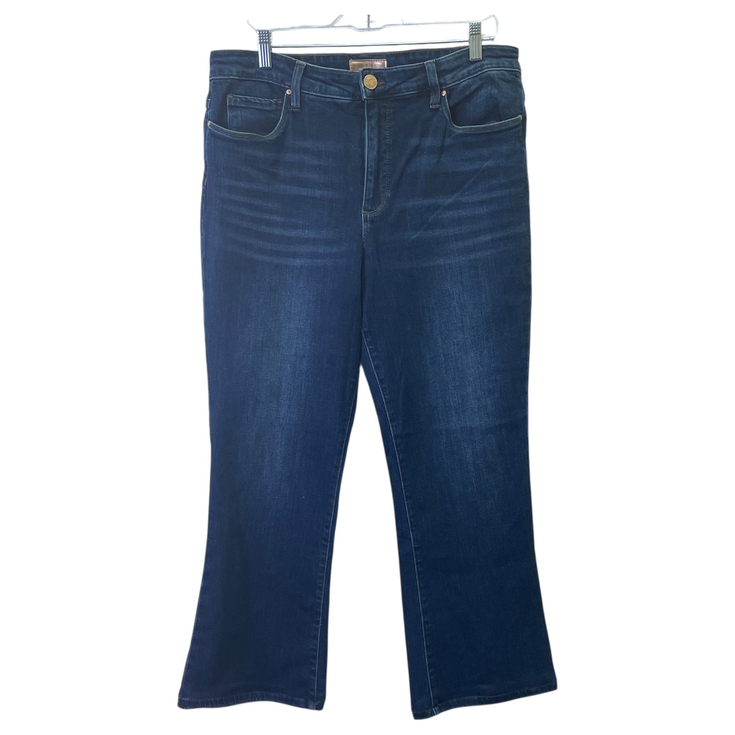 JEANS FLARED by KUT in BLUE DENIM, Size:14
