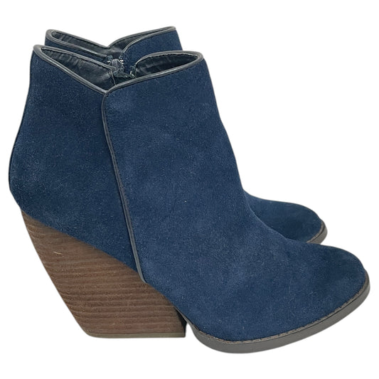Boots Ankle Heels By Very Volatile In Blue, Size:7