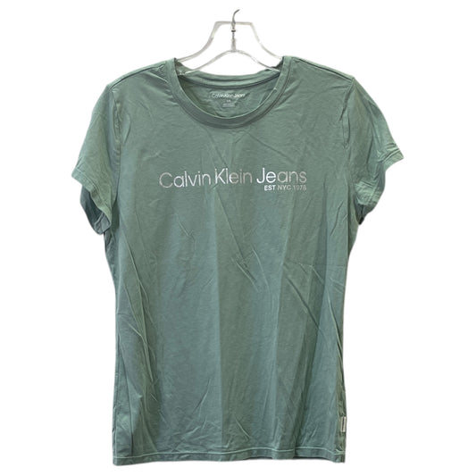 Top Ss By Calvin Klein In Green, Size:L