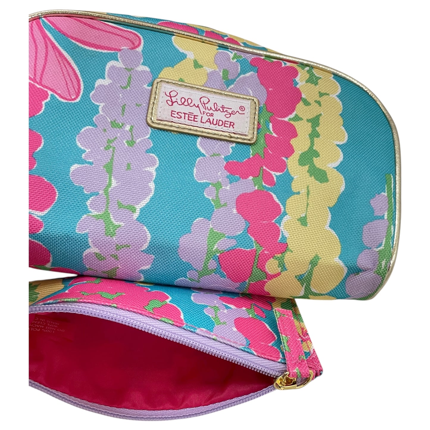 Makeup Bag Designer By Lilly Pulitzer In Floral Print, Size:Small