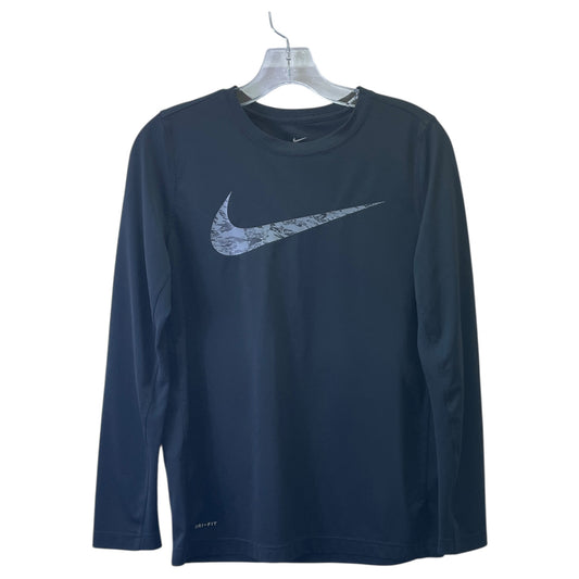 Athletic Top Ls Crewneck By Nike Apparel In Black, Size:Xl