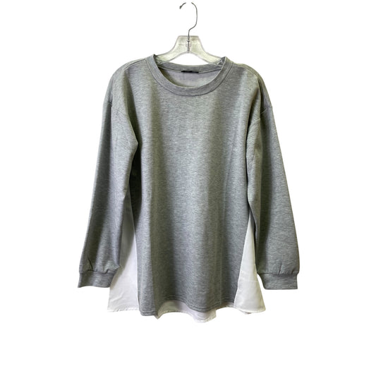 Top Ls Basic By Very J In Grey & White, Size:S