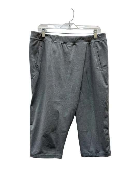 Athletic Leggings Capris By Lululemon In Grey, Size:10