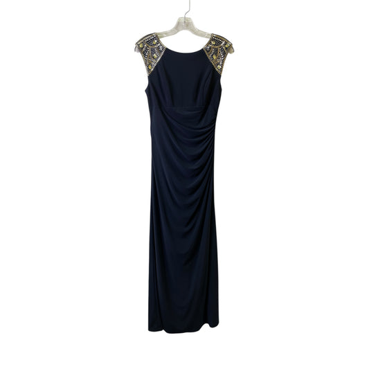 Dress Party Long By Xscape  In Blue, Size:6P