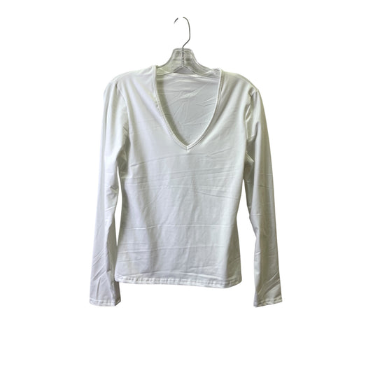 TOP LS BASIC by SHEIN In WHITE, Size: L