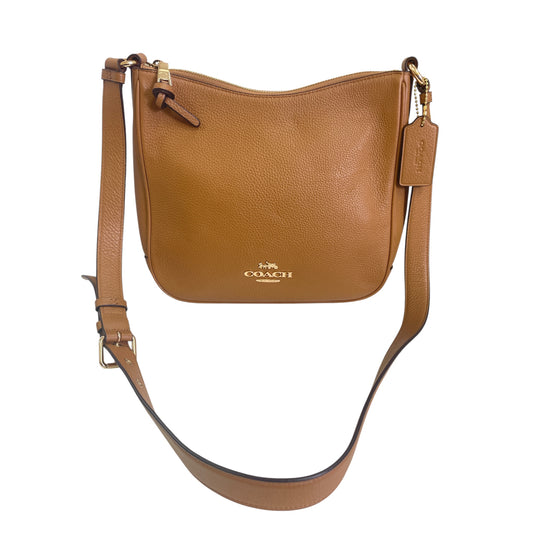 Crossbody Designer By Coach In Tan, Size:Medium