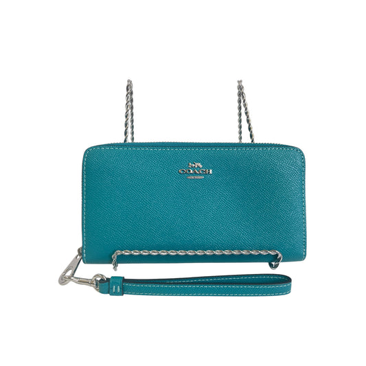 Wristlet Designer By Coach In Blue, Size:Medium