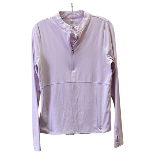 Athletic Top Ls Collar By Calia In Purple, Size:L