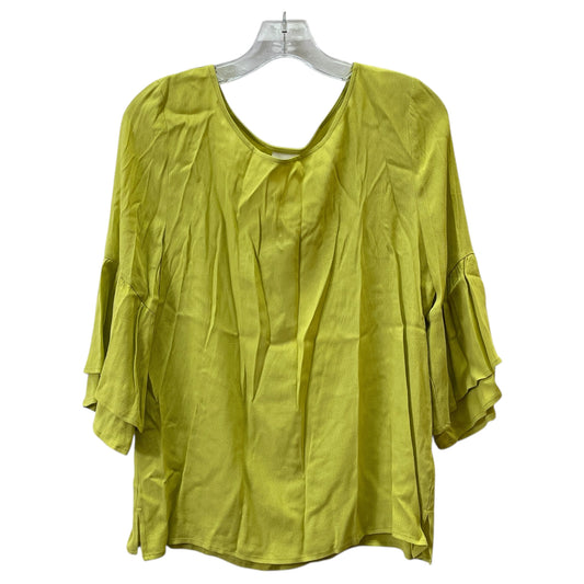 Top 3/4 Sleeve By By Together In Yellow, Size:L