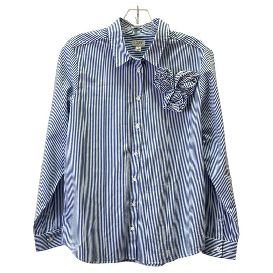 Top Ls By J. Crew In Blue & White, Size:S