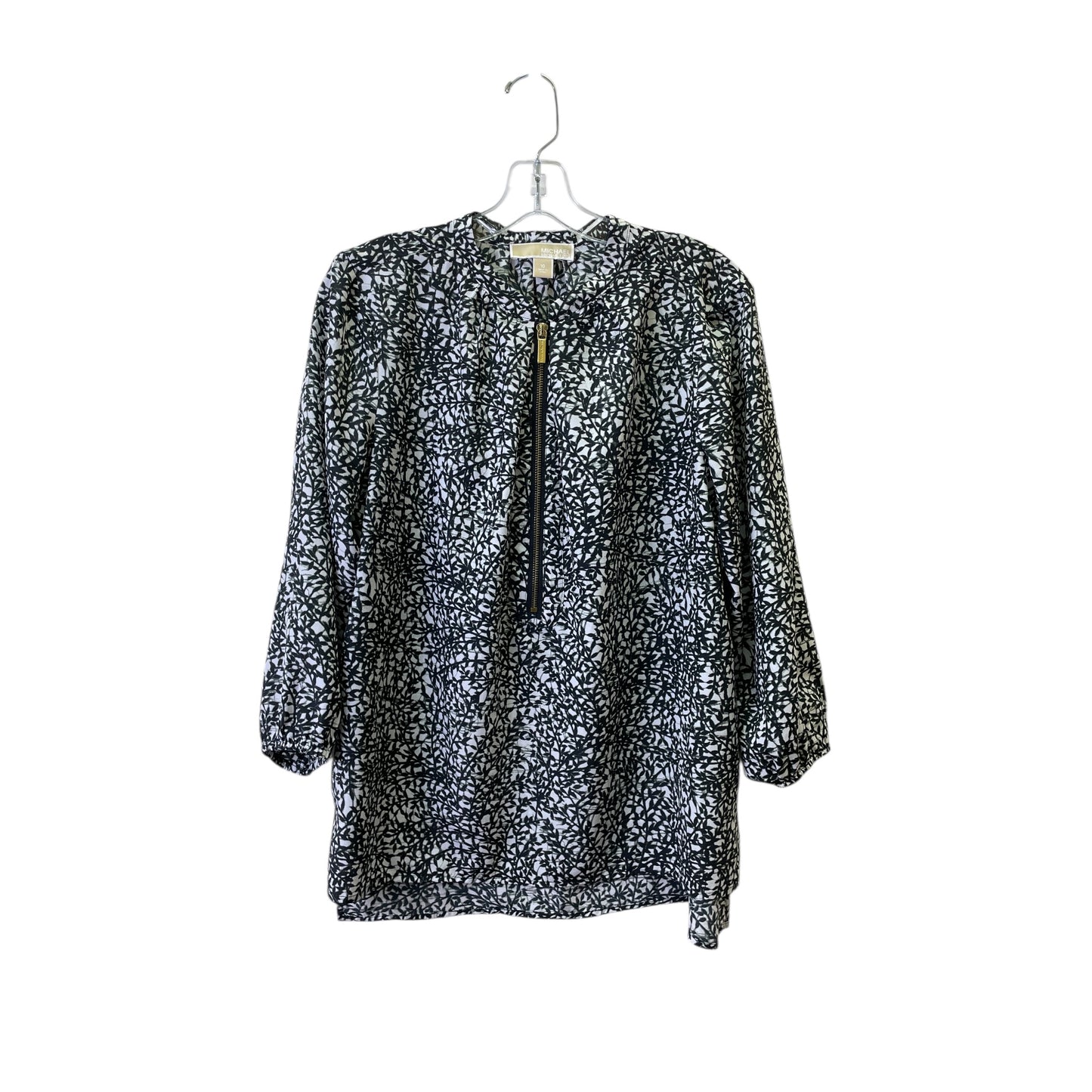 Top Ls By Michael By Michael Kors In Black & White, Size:M
