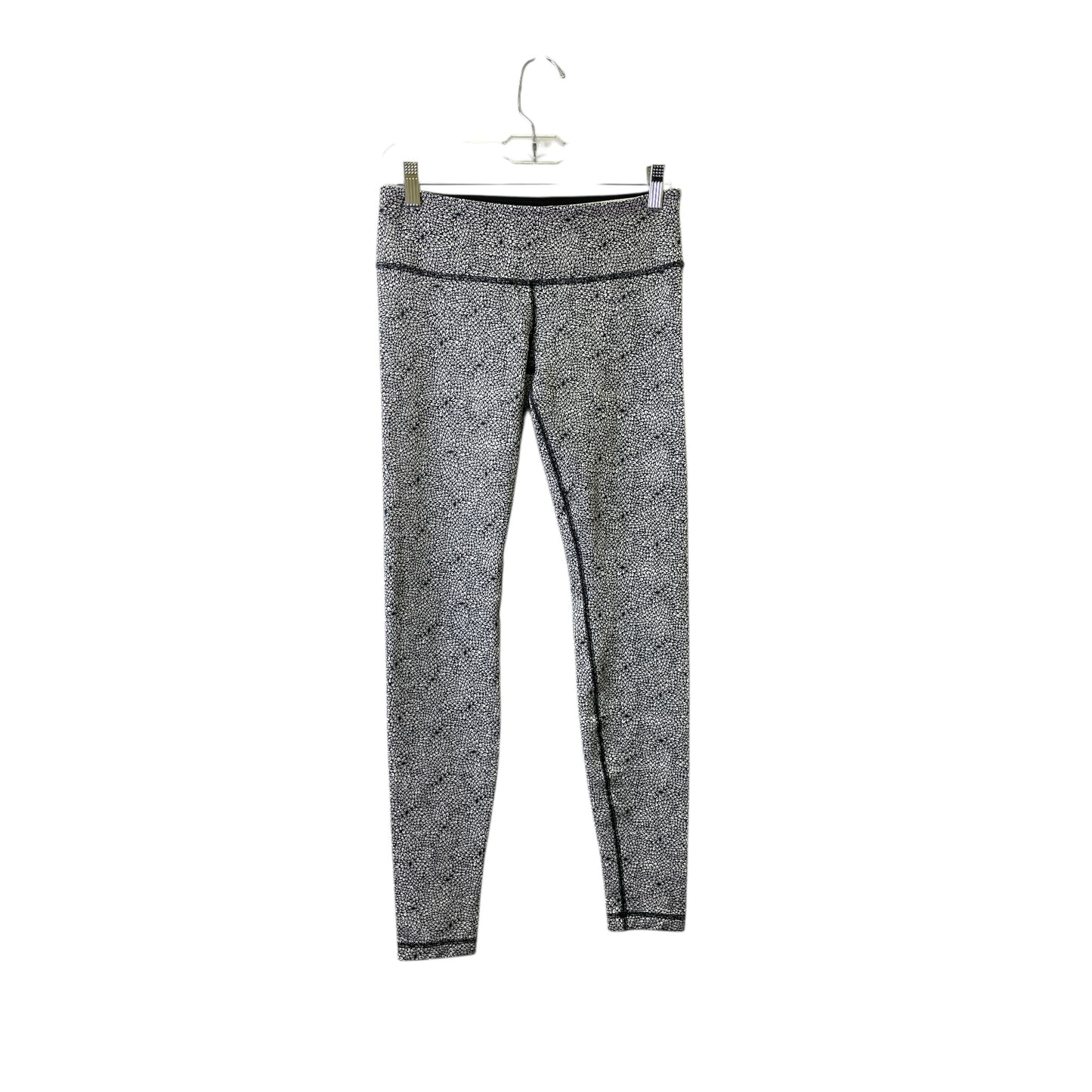 Athletic Leggings By Lululemon In Black & White, Size:S