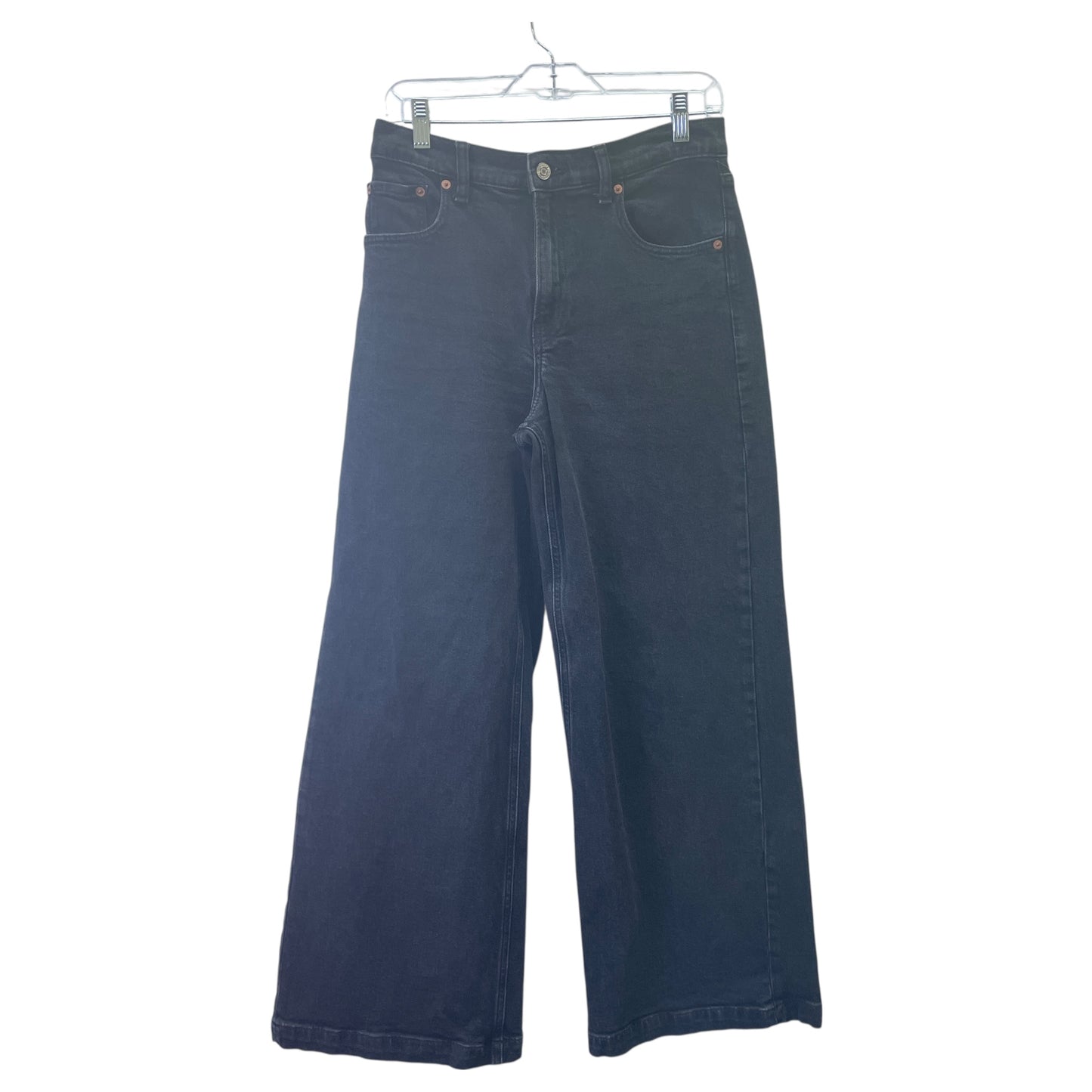 Jeans Flared By Gap In Black, Size:8