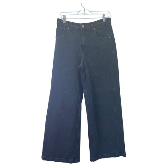 Jeans Flared By Gap In Black, Size:8