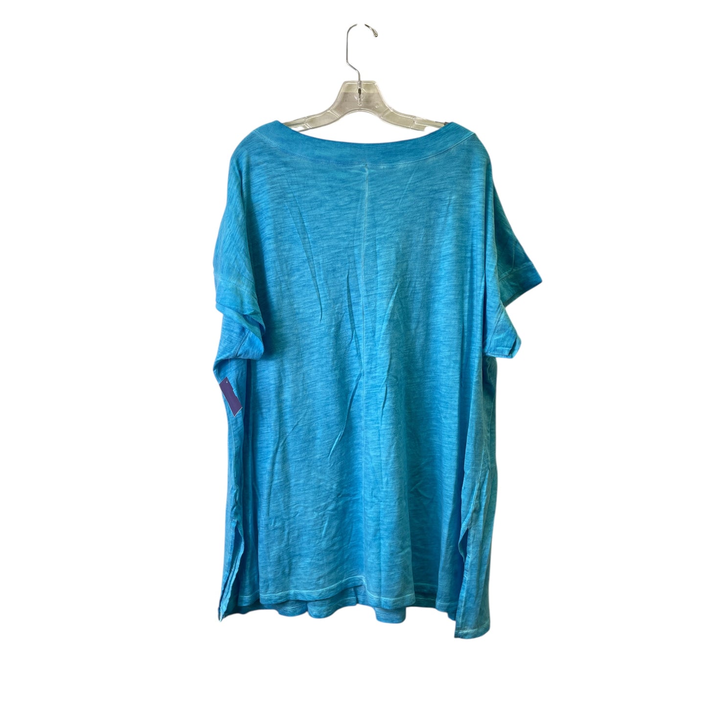 Top Ss Basic By Lane Bryant In Aqua, Size:2X