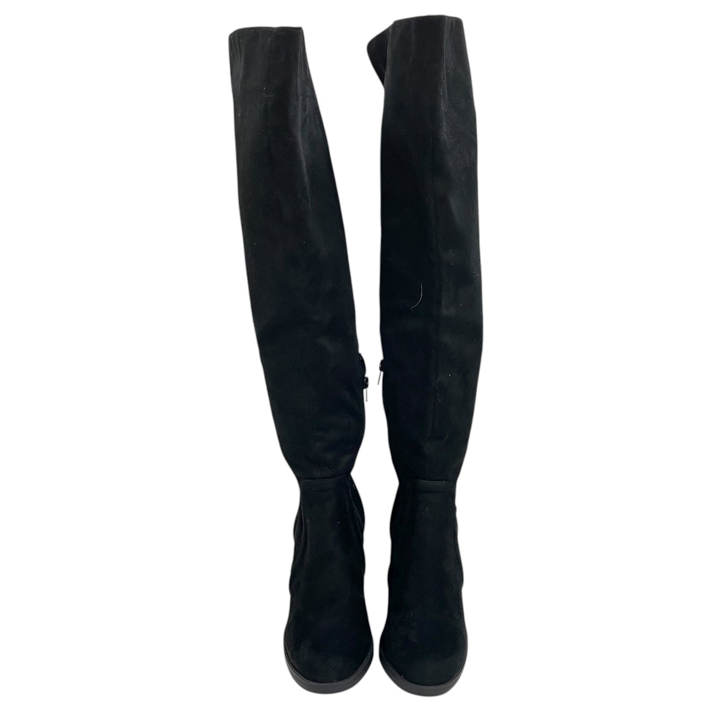 Boots Over-The-Knee Heels By Cme In Black, Size:7.5