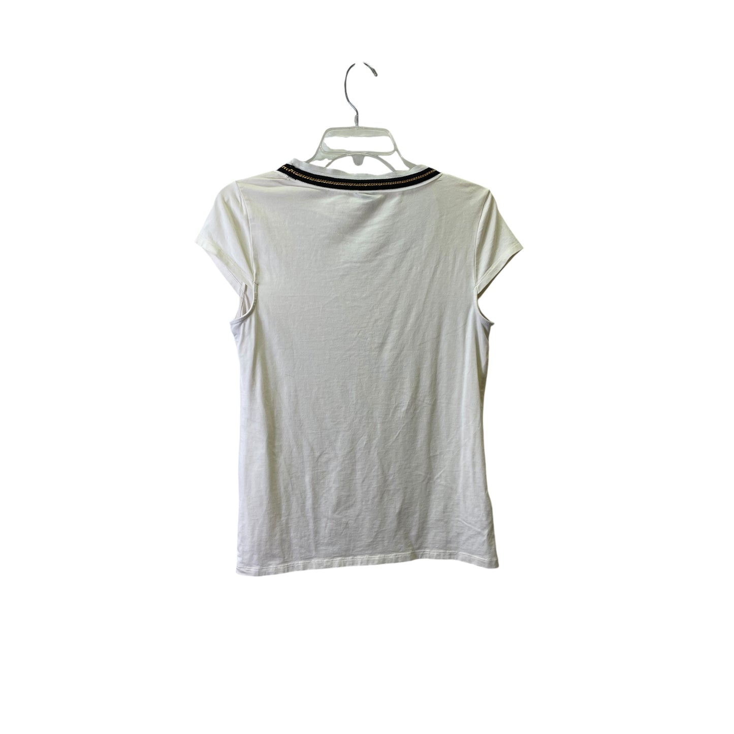 Top Ss Basic By Ann Taylor In Cream, Size:M