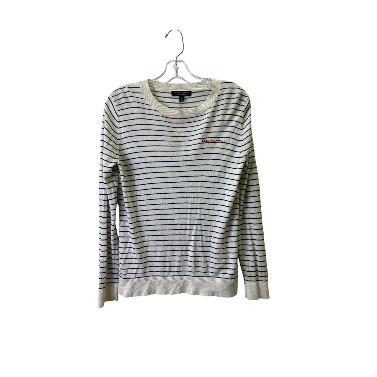 Sweater Cashmere By Banana Republic In Cream, Size:M