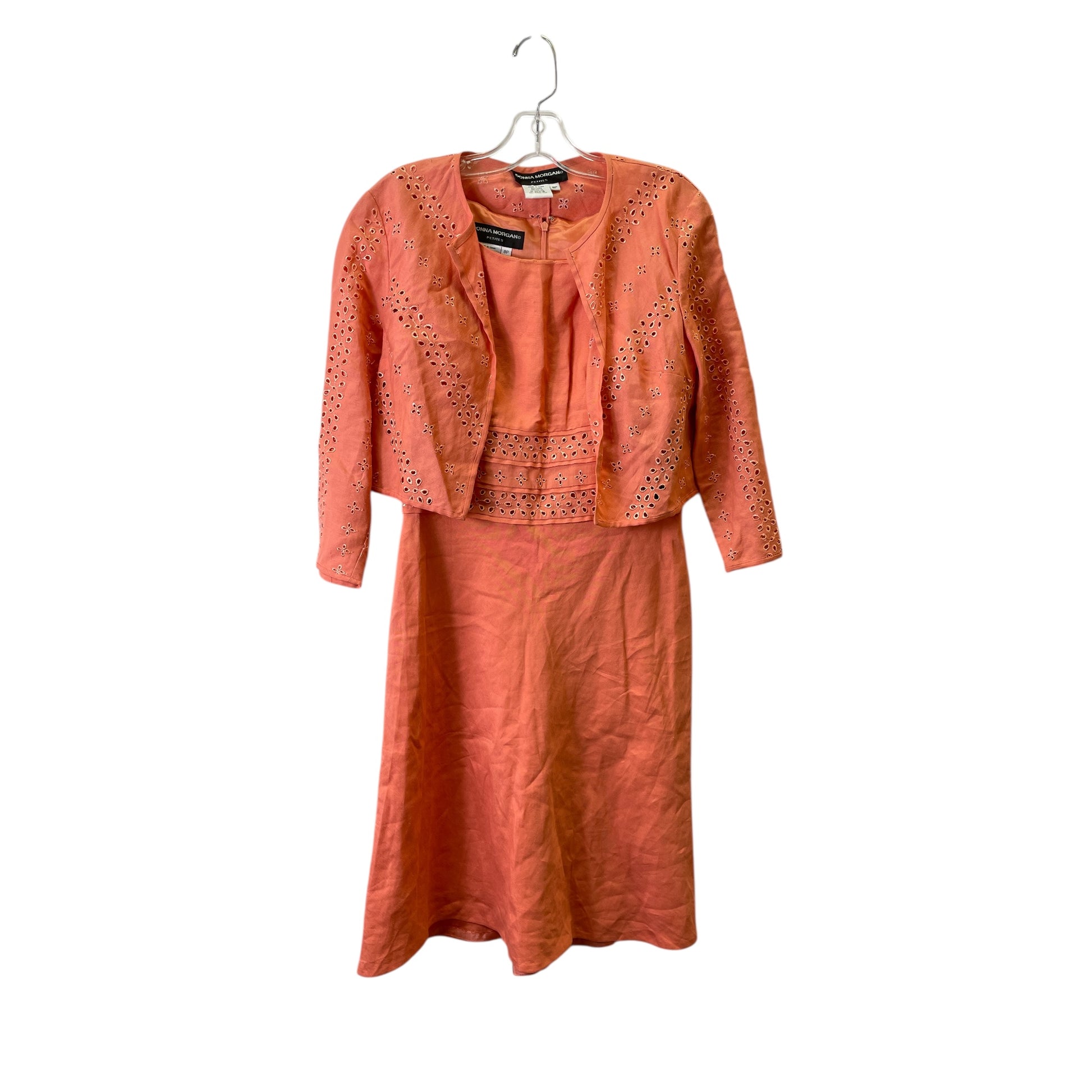 donna morgan orange dress Donna Morgan Pleated Dress