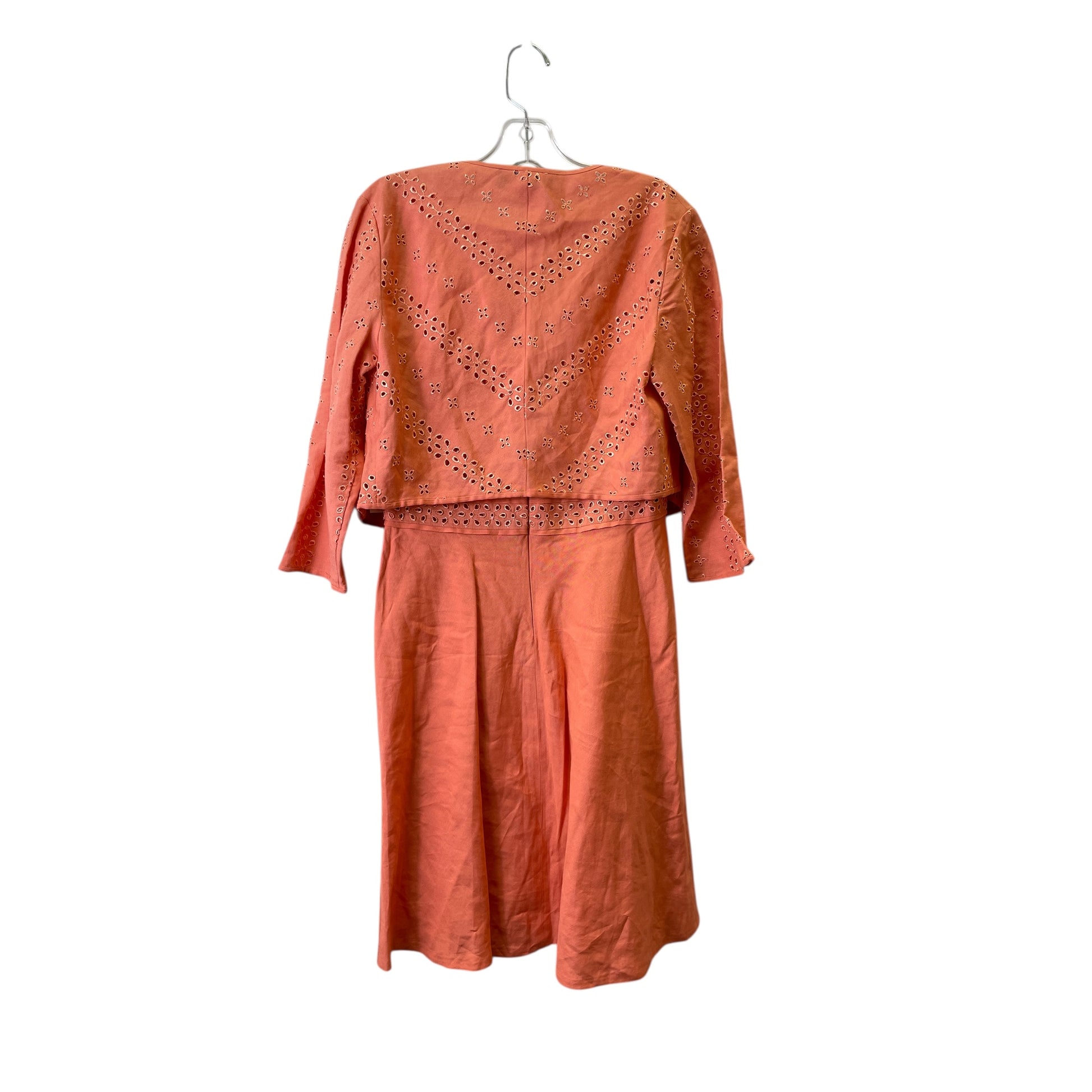 Dress Casual Short by Donna Morgan in Coral, Size:8p Dress Casual Short by Donna Morgan in Coral, Size:8p