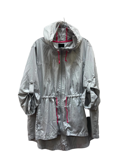 Jacket Windbreaker By Weather Tamer In Grey, Size: 2x