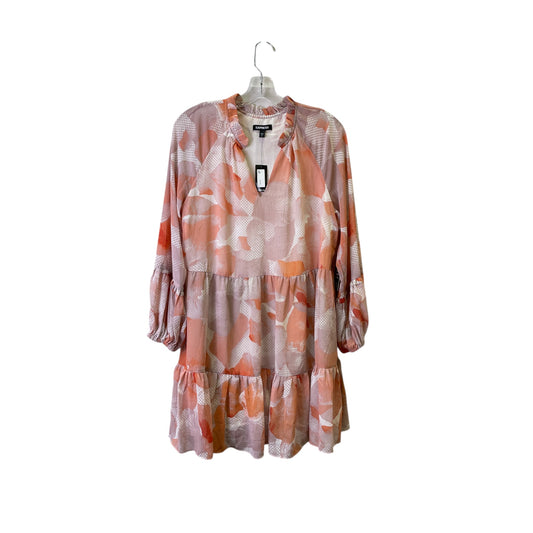 Dress Casual Short By Express In Peach, Size:M
