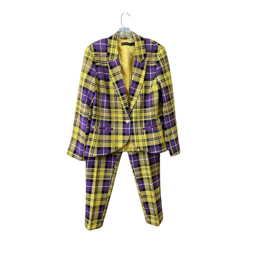 Pants Suit 2Pc By New York And Co In Yellow, Size:12