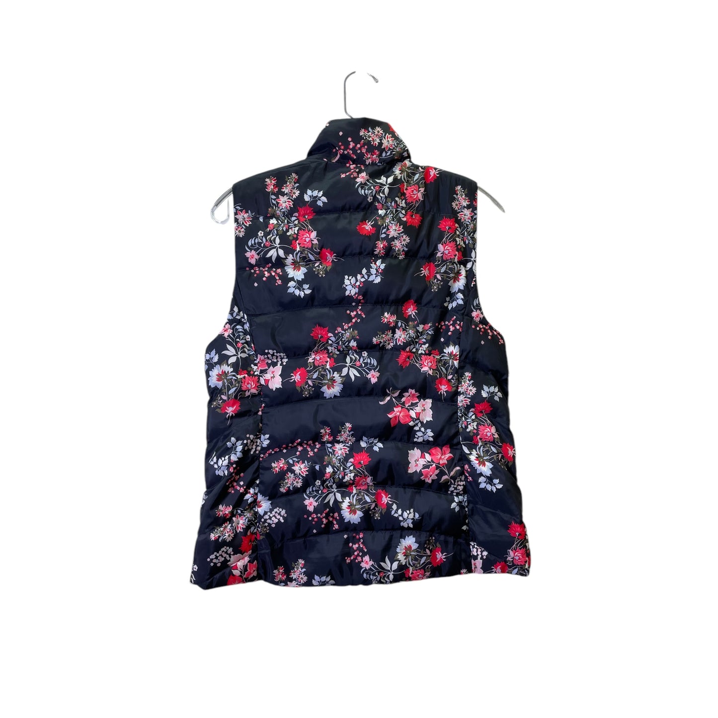 Vest Puffer & Quilted By Loft In Floral Print, Size:S