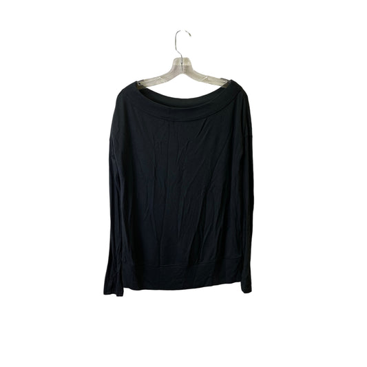 Athletic Top Ls Crewneck By Athleta In Black, Size:S