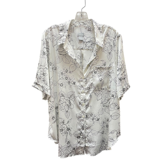 Blouse Ls By Chicos In White, Size:Xl