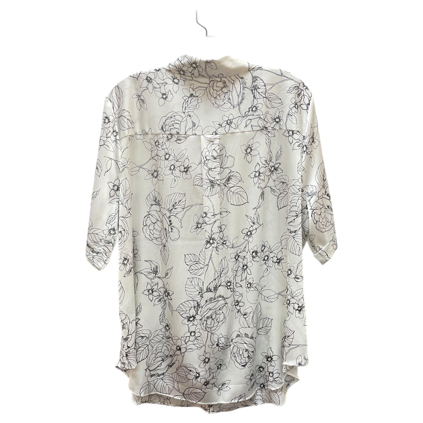 Blouse Ls By Chicos In White, Size:Xl