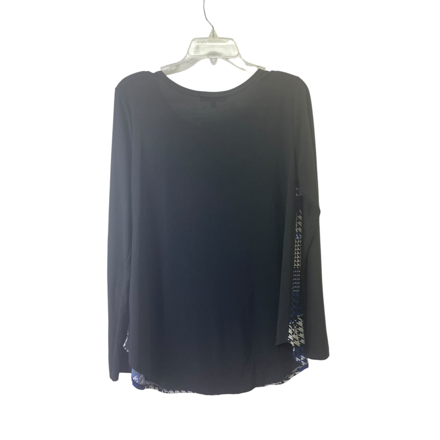 Top Ls By Karen Kane In Black & Blue, Size:Xl