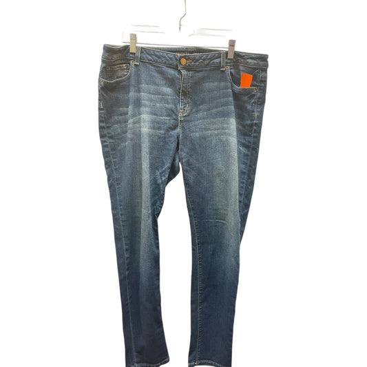 Jeans Designer By Michael Kors In Blue Denim, Size:16