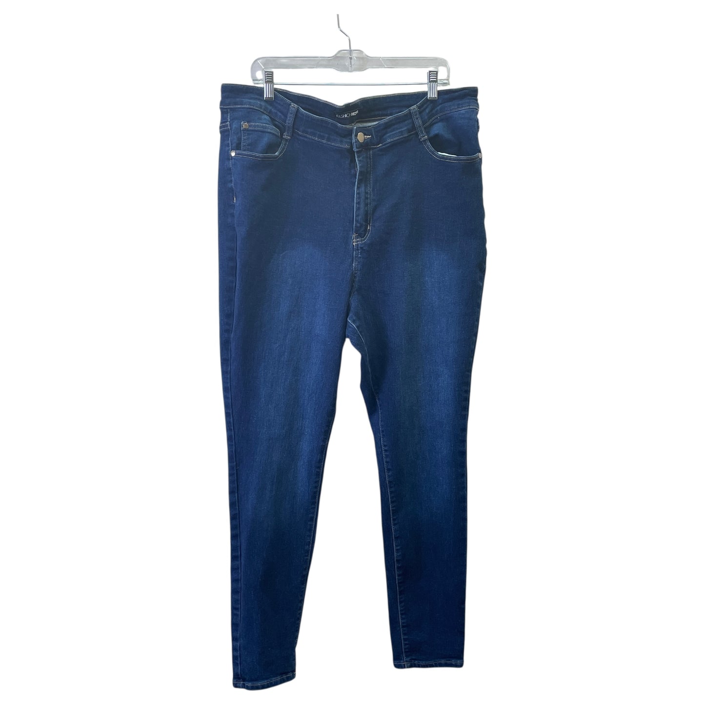 JEANS SKINNY by FASHION NOVA In BLUE DENIM, Size: 20