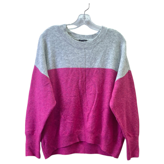 Sweater By Vince Camuto In Grey & Pink, Size:L