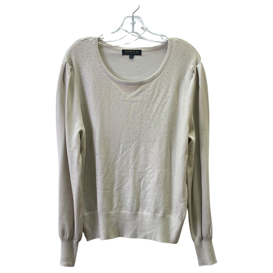 Sweater By Joseph A. In Cream, Size:L