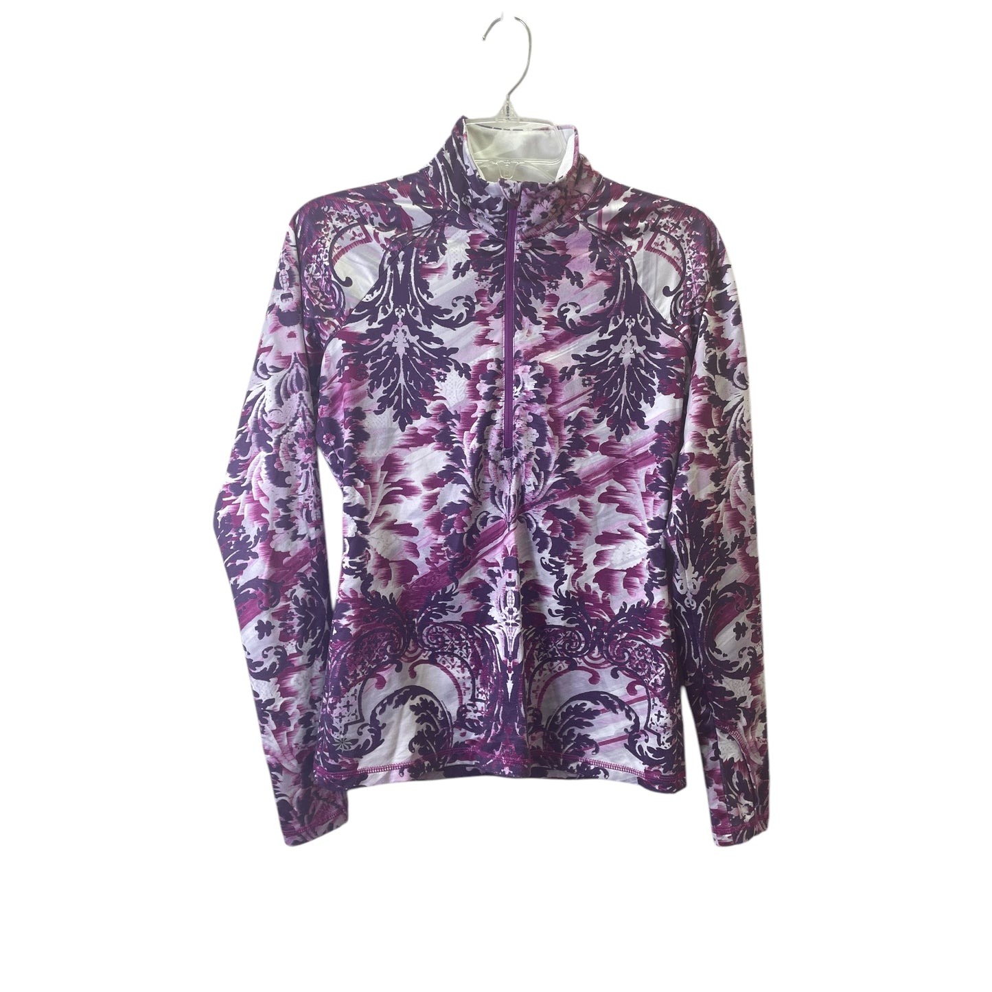 Athletic Top Ls Collar By Athleta In Purple, Size:S