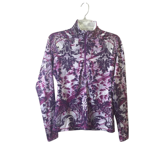 Athletic Top Ls Collar By Athleta In Purple, Size:S