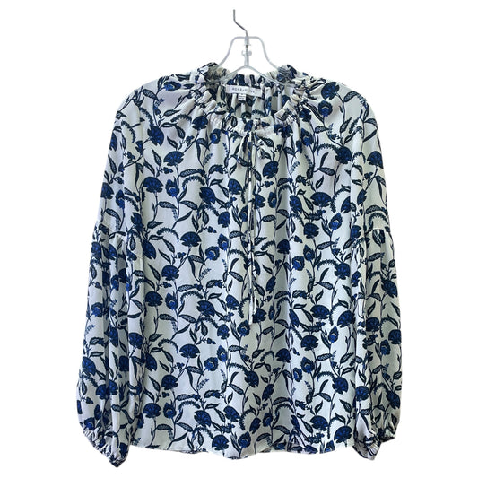 Top Ls By Rose And Olive In Blue & White, Size:M