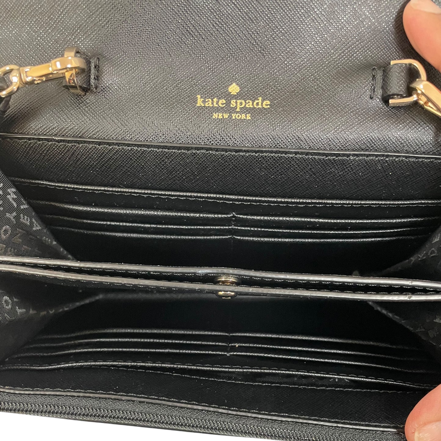 Crossbody Designer By Kate Spade In Black, Size:Small