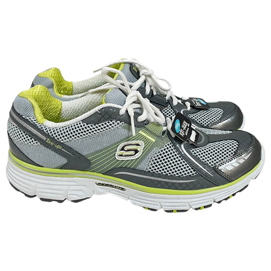 Shoes Sneakers By Skechers In Green & Grey, Size:9.5