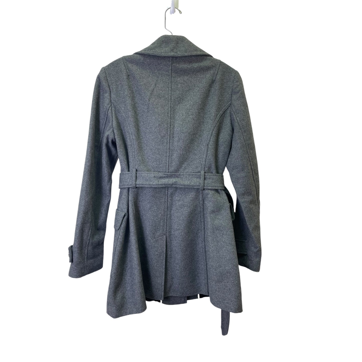 Coat Wool By Banana Republic In Grey, Size:M