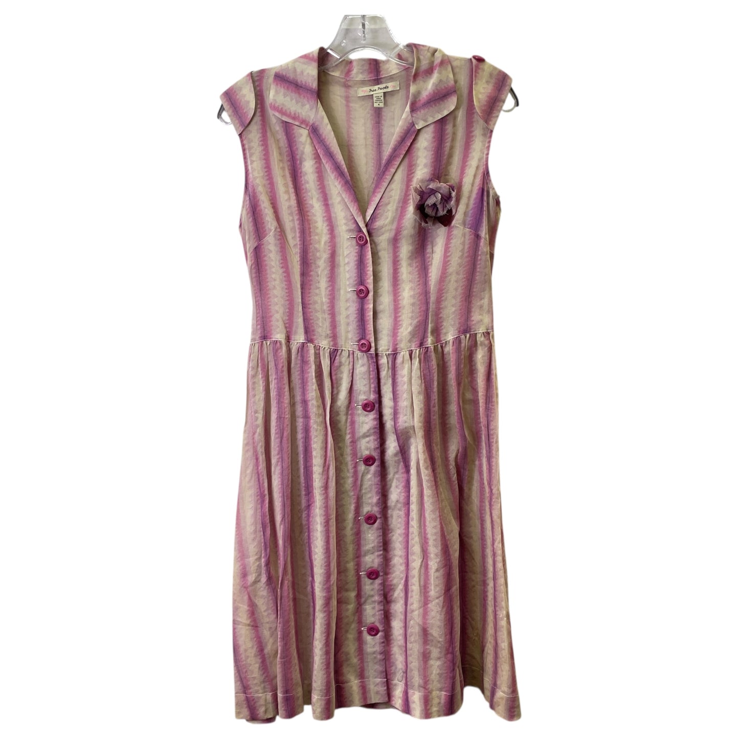 Dress Casual Midi By Free People In Purple, Size:S
