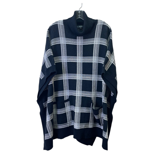 Sweater By Jones New York In Black & White, Size:Xl