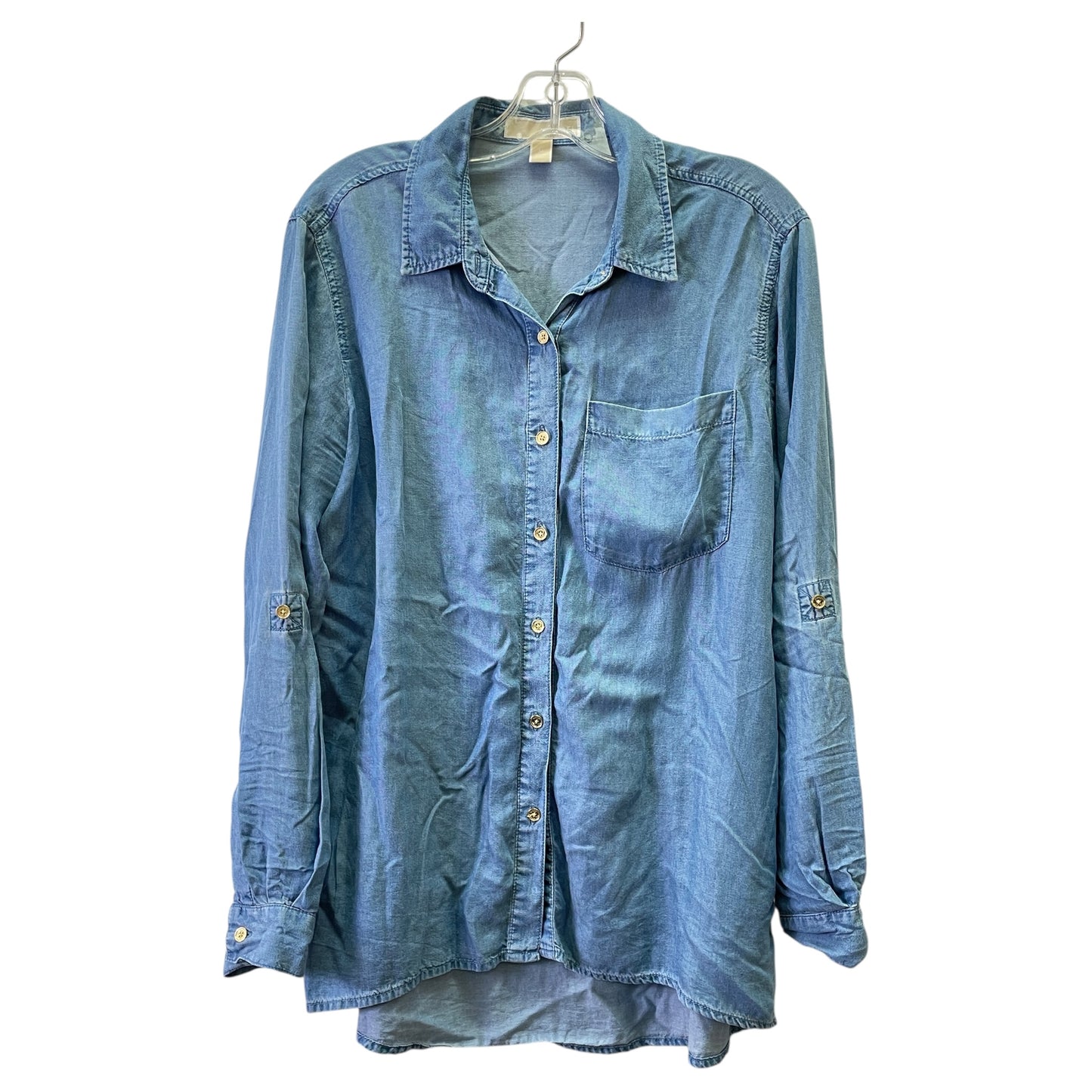 Top Ls By Michael By Michael Kors In Blue, Size:M