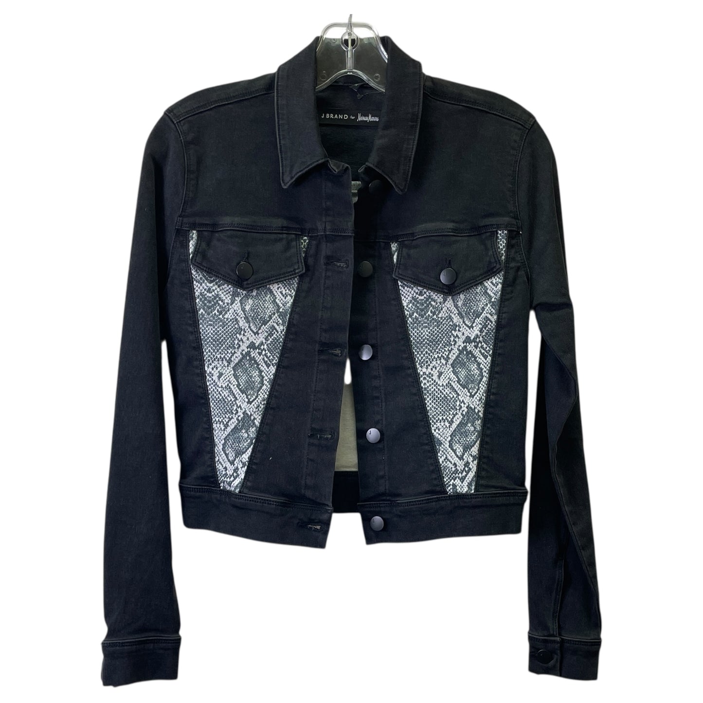 Jacket Denim By J Brand In Black Denim, Size:Xs