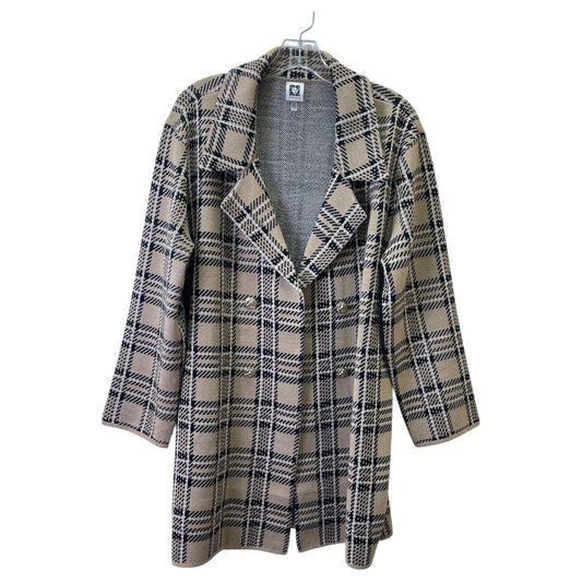 Cardigan By Anne Klein In Tan, Size:Xl
