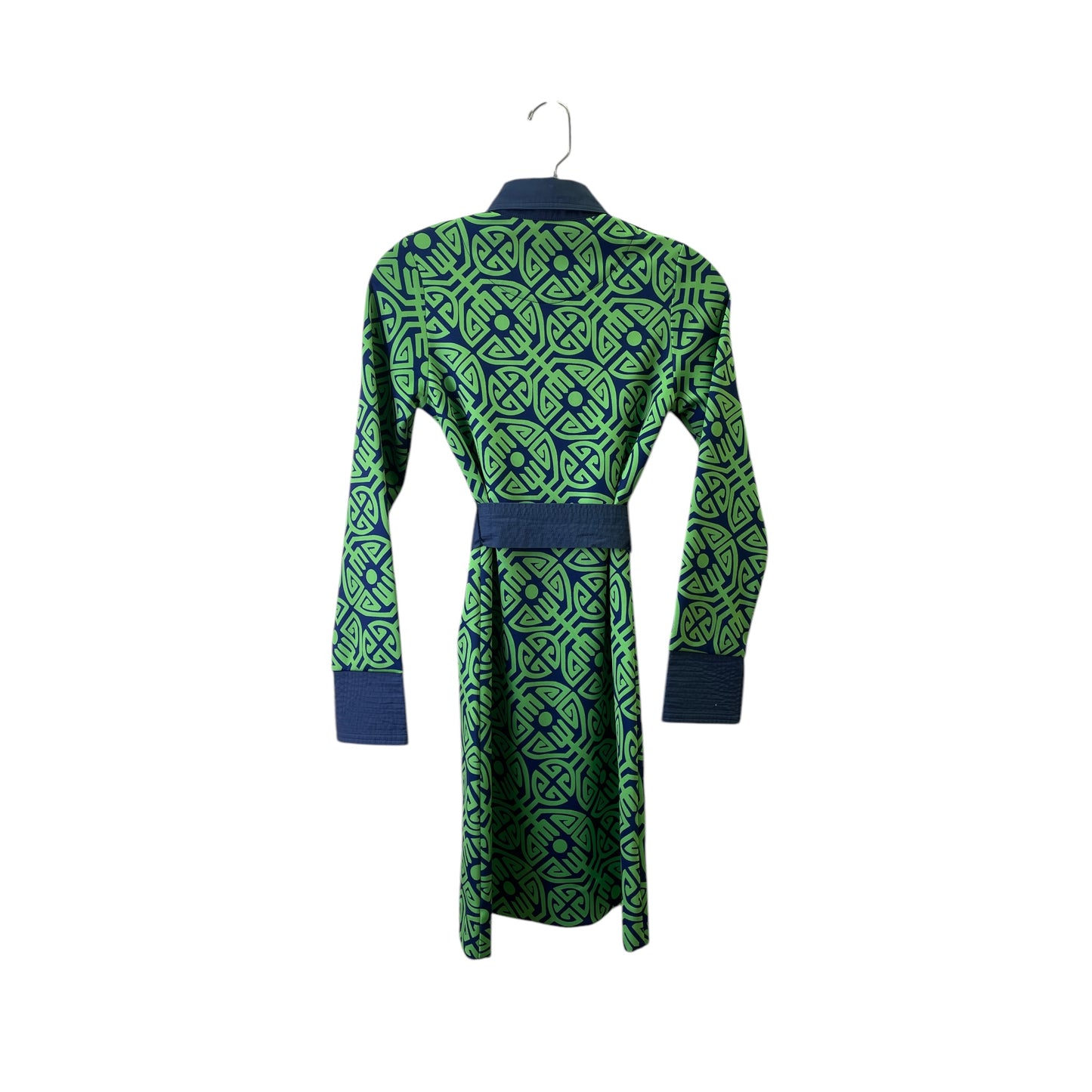 Dress Casual Short By CK Bradley In Blue & Green, Size:Xs